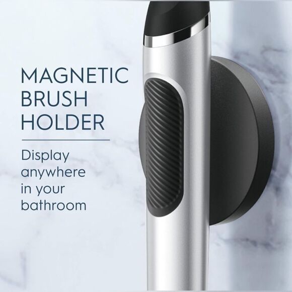 Oral B Clic Manual Toothbrush • Onyx Black Magnetic Toothbrush Holder • NIB - Picture 11 of 13